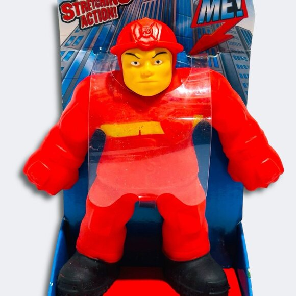 Stretch Force Red Fireman Stretch Armstrong Rubber Action Figure. NEW NIB! RARE! - Picture 2 of 7